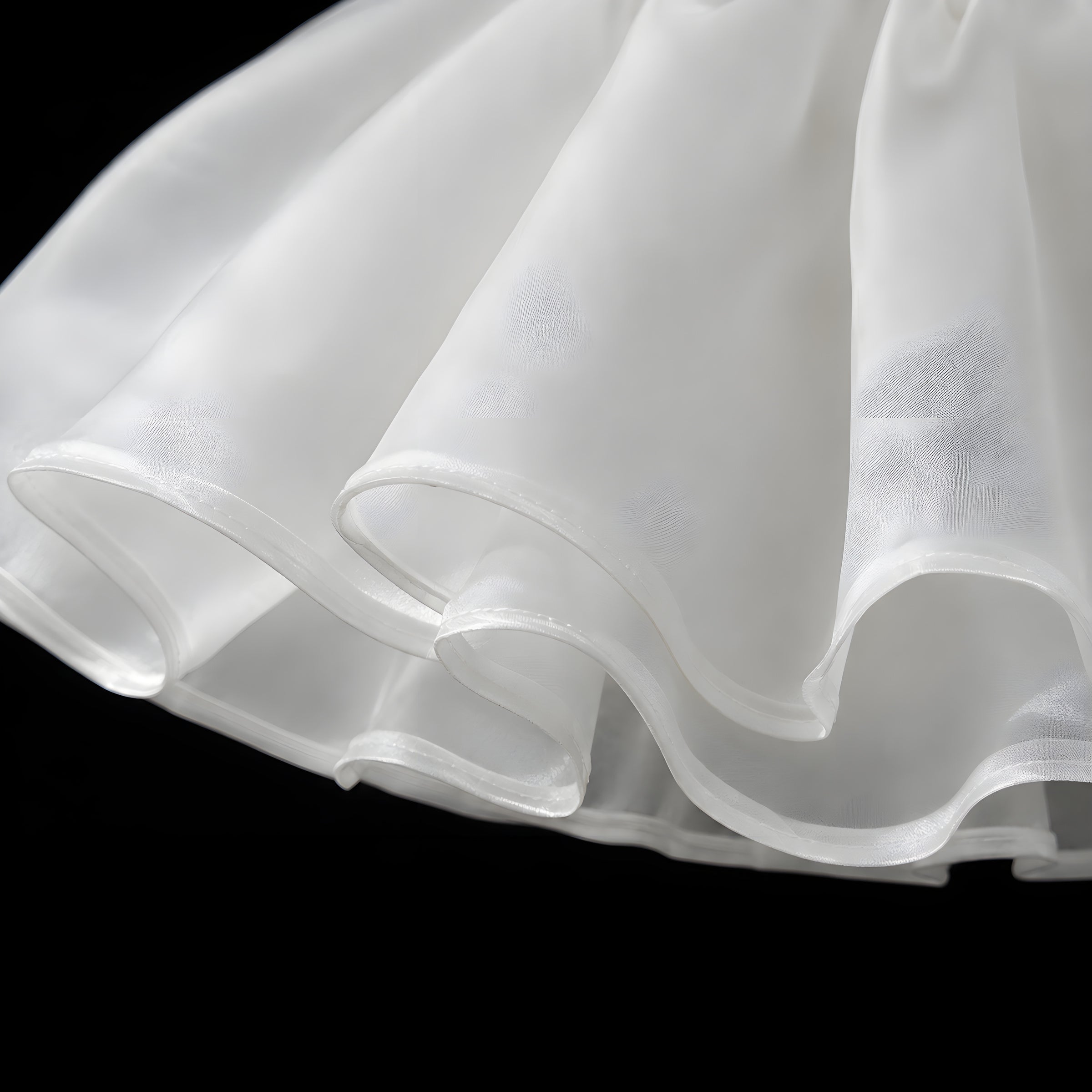 Girls Ivory Organza Butterfly Wing Dress with Lilac 3D Flowers - Flower Girl, Birthday & Photoshoot