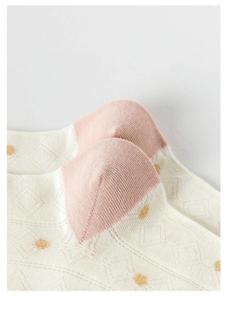 Miss June’s | Set of 3 pairs summer cotton socks| Cute | Patterned | Designed | Women | Gift Idea | Casual | Comfortable