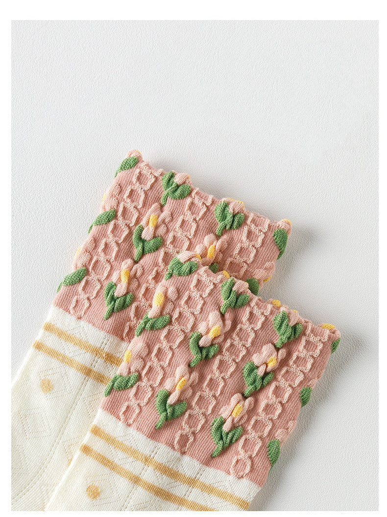 Miss June’s | Set of 3 pairs summer cotton socks| Cute | Patterned | Designed | Women | Gift Idea | Casual | Comfortable