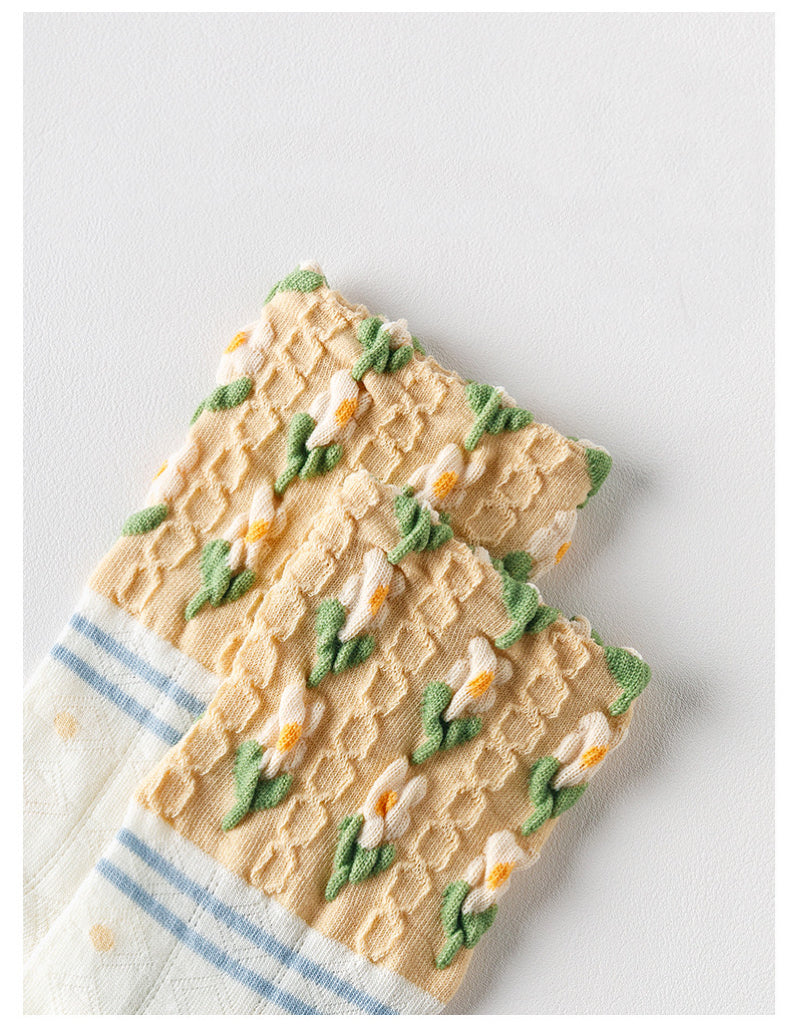 Miss June’s | Set of 3 pairs summer cotton socks| Cute | Patterned | Designed | Women | Gift Idea | Casual | Comfortable