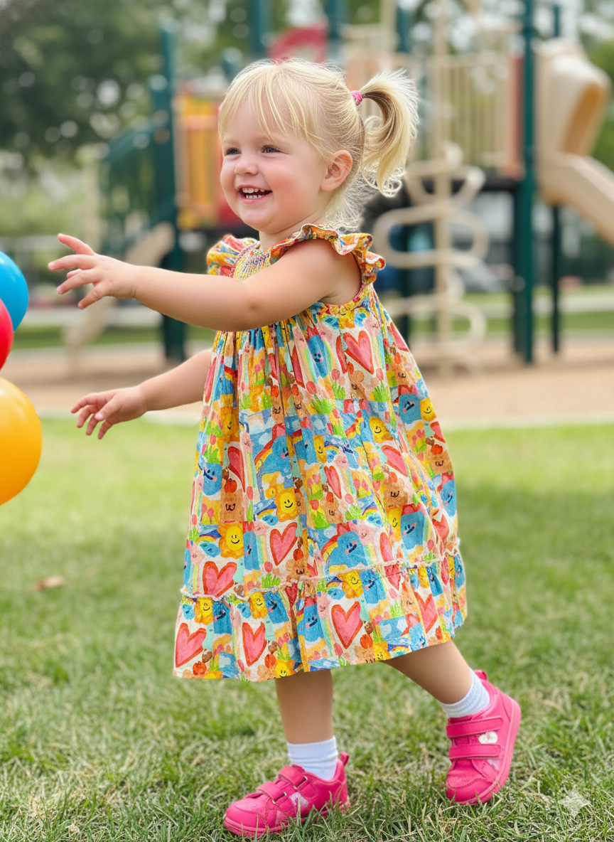 Smocked Dress – Hand Embroidered
