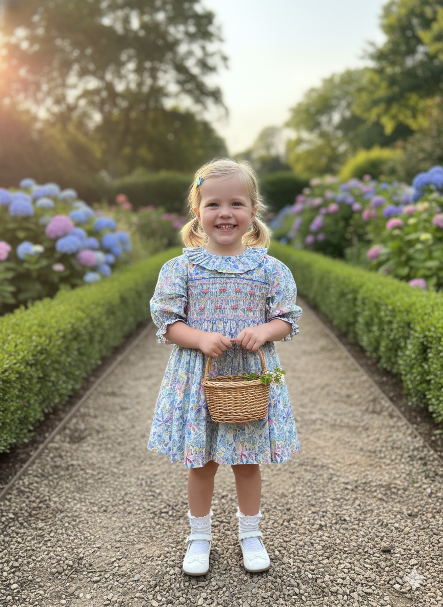 Smocked Dress – Hand Embroidered