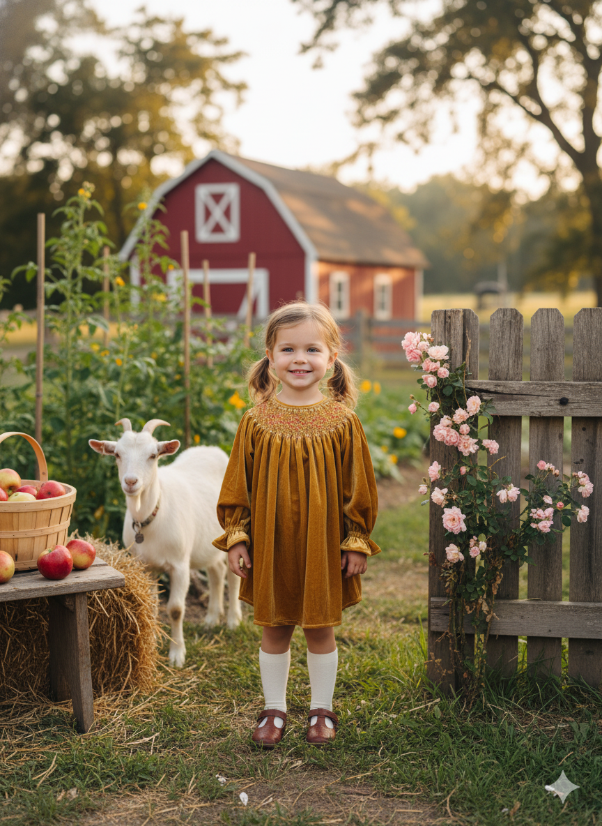 Smocked Dress – Hand Embroidered