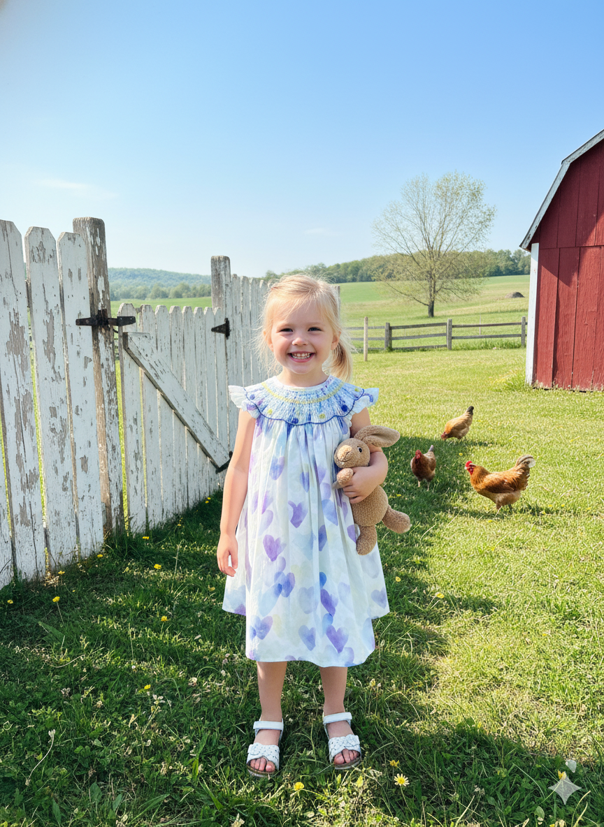 Smocked Dress – Hand Embroidered