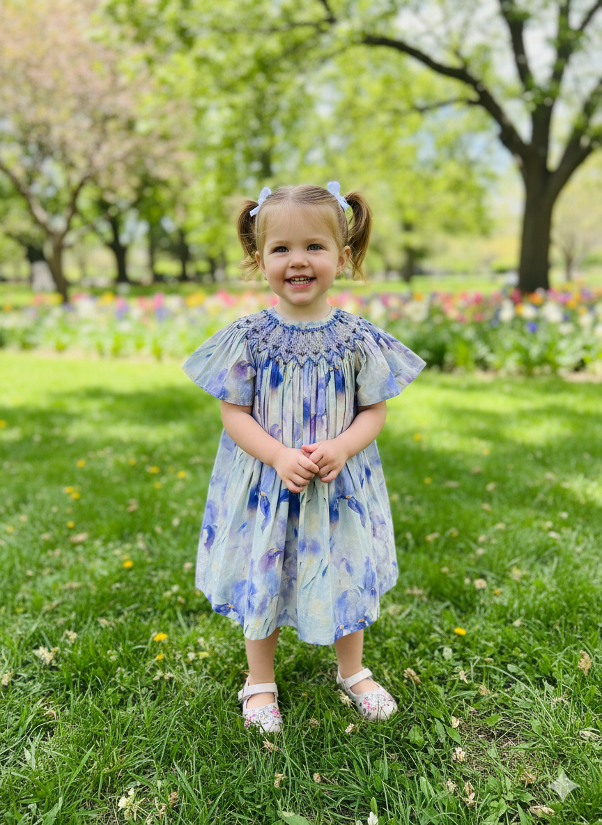 Smocked Dress – Hand Embroidered