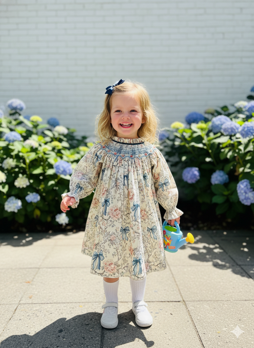 Smocked Dress – Hand Embroidered