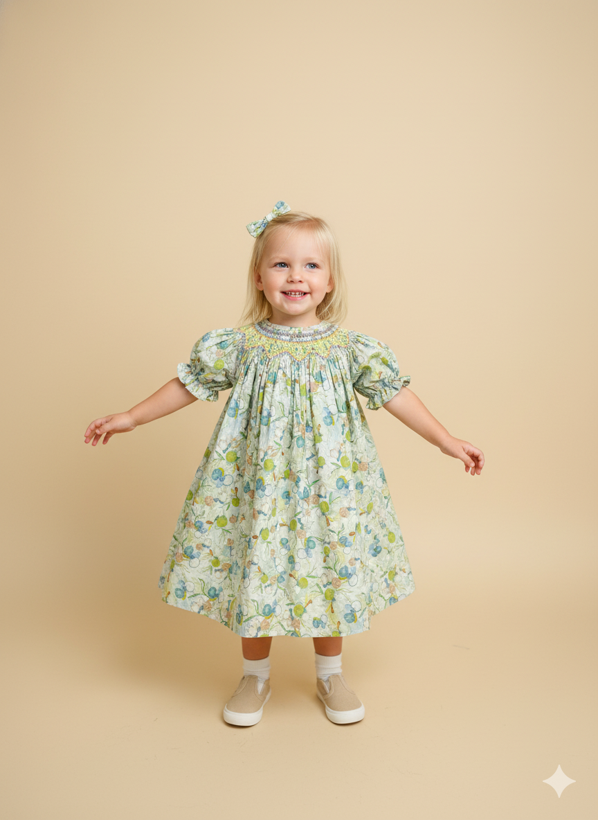 Smocked Dress – Hand Embroidered