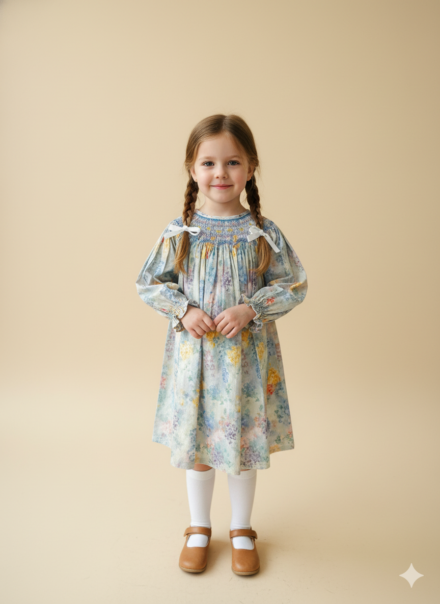 Smocked Dress – Hand Embroidered