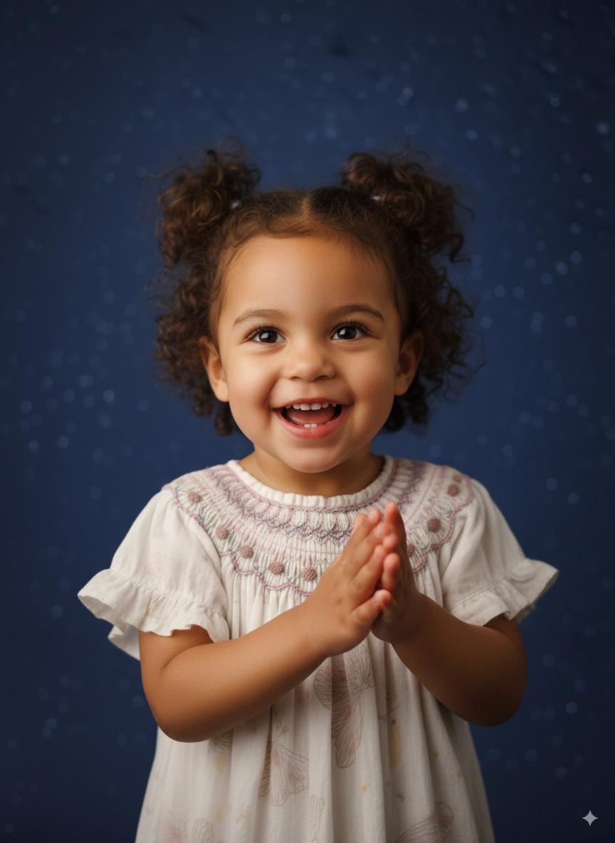 Butterfly Whisper Smocked Dress – Hand Embroidered