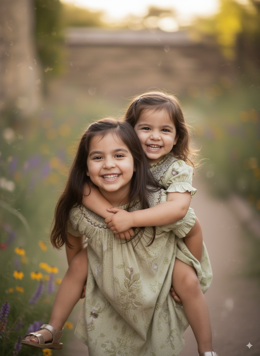 Woodland Tales Smocked Dress – Hand Embroidered