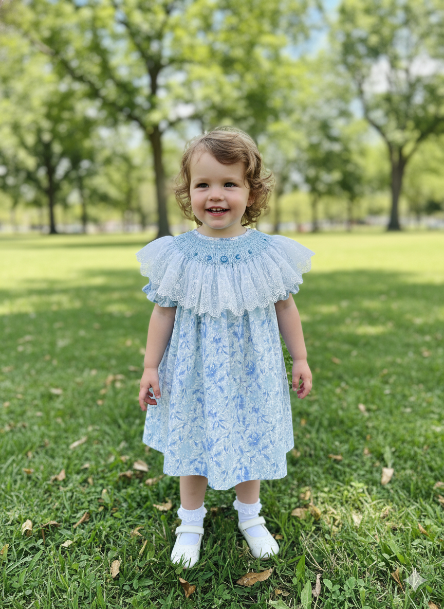 Smocked Dress – Hand Embroidered