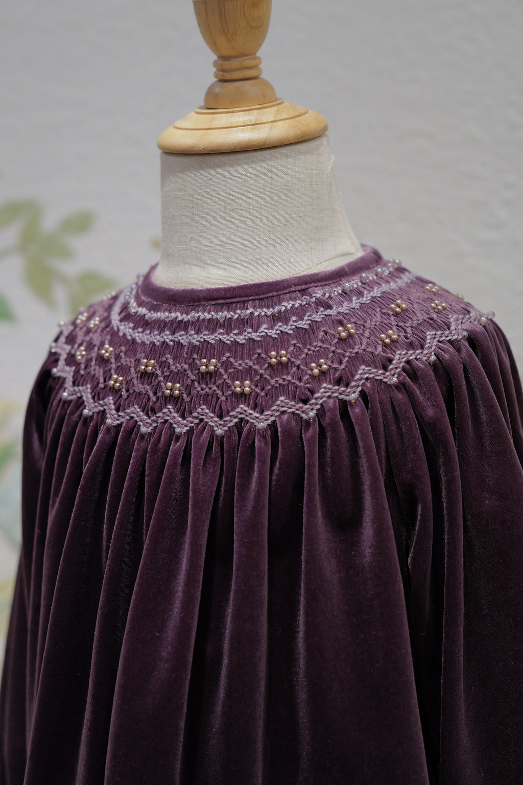The Royal Holiday Set: Hand-Smocked Velvet Tunic & Pants