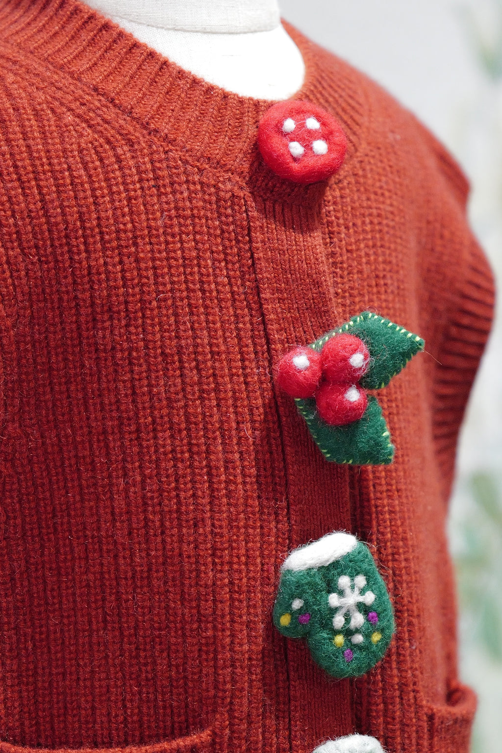 Kid’s Premium Cashmere "Holiday Cheer"Sweater Vest