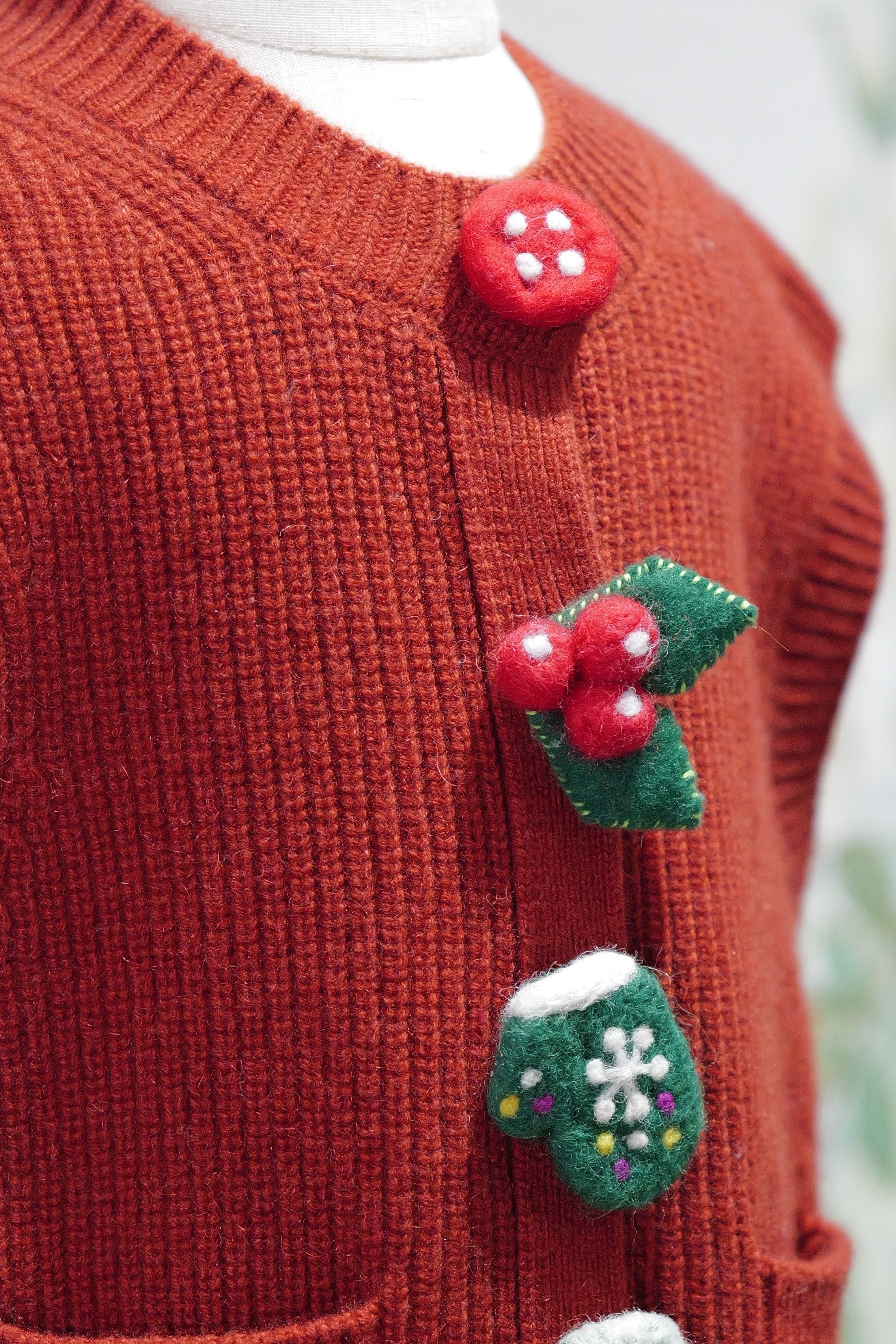 Kid’s Premium Cashmere "Holiday Cheer"Sweater Vest