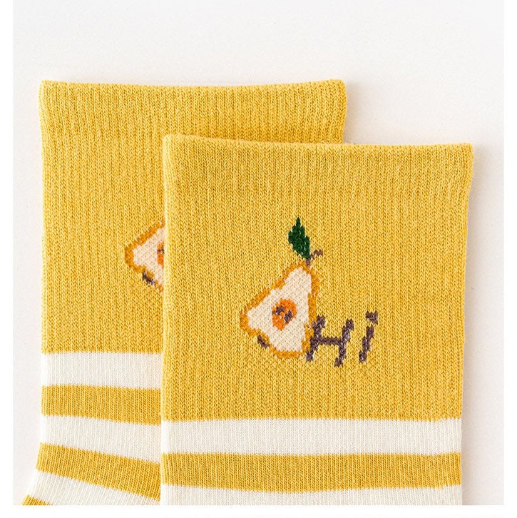 Miss June’s | Set of 3 pairs cotton socks; Cute | Colorful | Cool | Patterned | Designed | Women | Gift Idea | Casual | Art | Comfortable