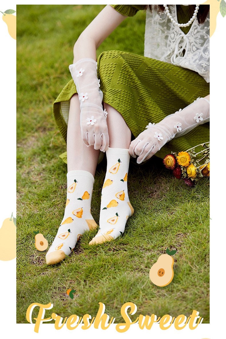 Miss June’s | Set of 3 pairs cotton socks; Cute | Colorful | Cool | Patterned | Designed | Women | Gift Idea | Casual | Art | Comfortable