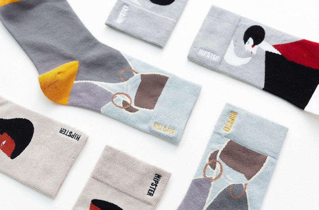 Miss June’s | Set 3 pair socks｜Creative | Colorful | Cool | Patterned | Designed | Unisex | Gift Idea | Art | Stylish | Comfort | Women