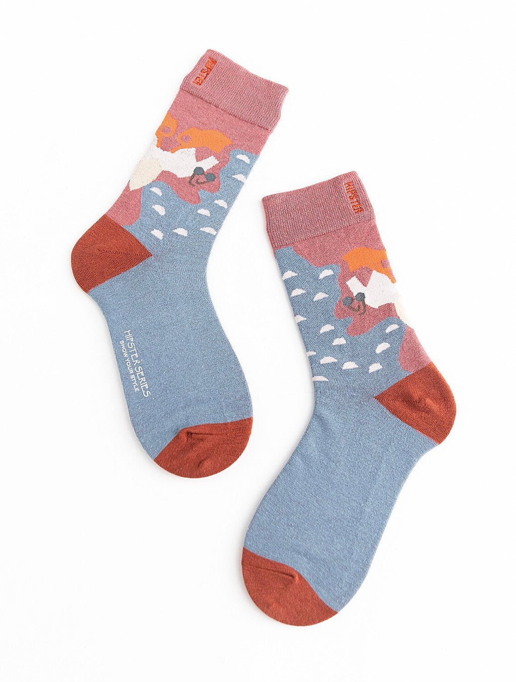 Miss June’s | Set 3 pair cotton socks ｜Creative | Colorful | Cool | Patterned | Designed | Unisex | Gift Idea | Art | Comfort | Women｜