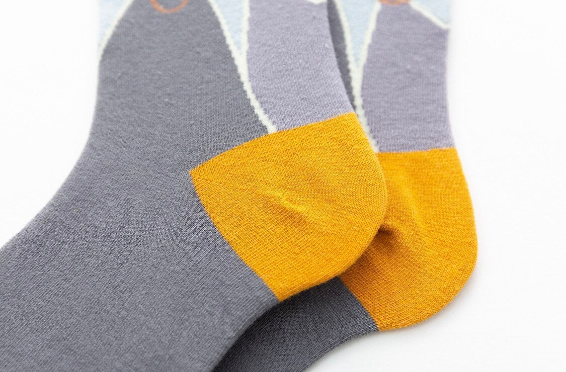 Miss June’s | Set 3 pair socks｜Creative | Colorful | Cool | Patterned | Designed | Unisex | Gift Idea | Art | Stylish | Comfort | Women