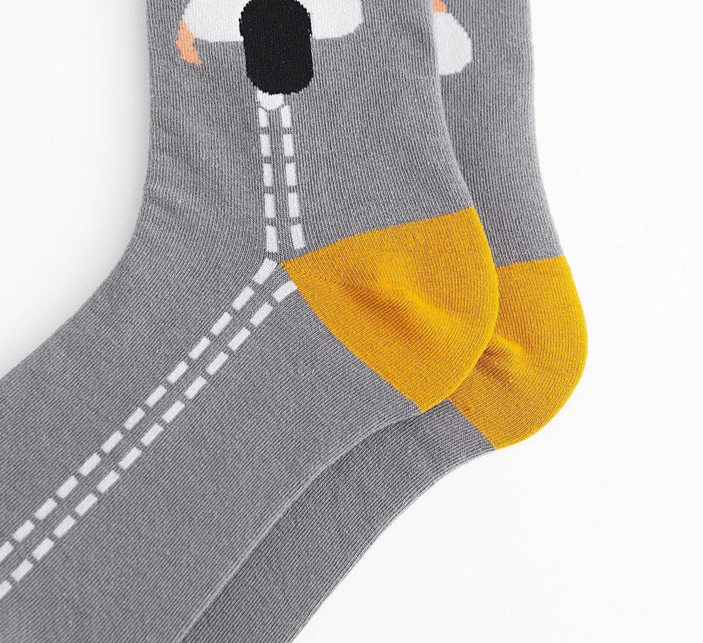 Miss June’s | Set 3 pair cotton socks｜Creative | Colorful | Cool | Patterned | Designed | Unisex | Gift Idea | Art | Comfort | Women