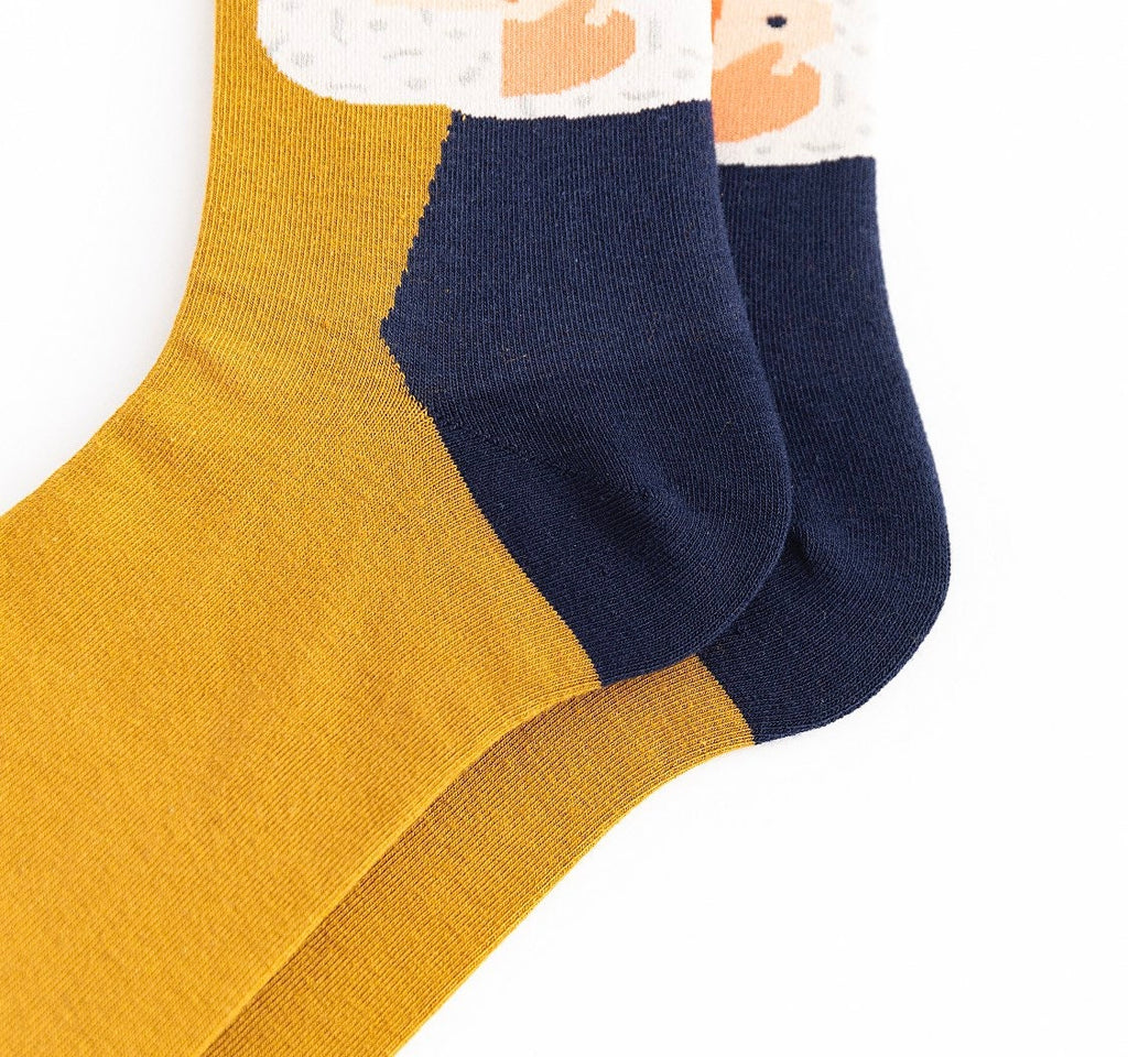 Miss June’s | Set 3 pairs cotton socks｜Creative | Colorful | Cool | Patterned | Designed | Unisex | Gift Idea | Art | Comfort | Women