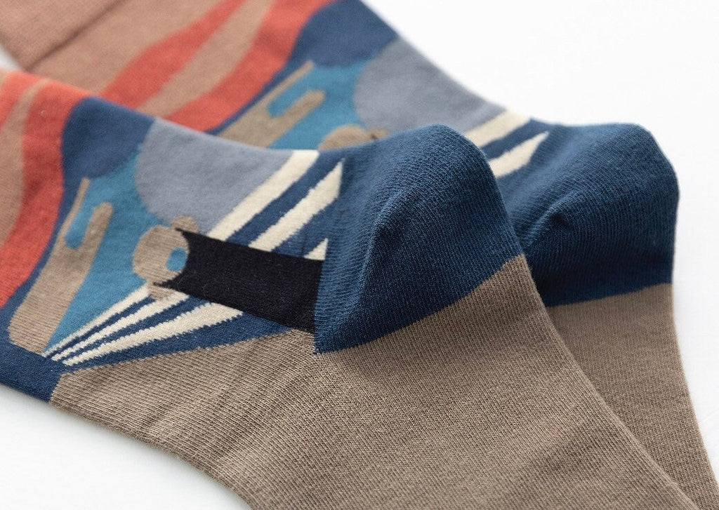 Miss June’s | Set 3 pair cotton socks｜Creative | Colorful | Cool | Patterned | Designed | Unisex | Gift Idea | Art | Comforta |women