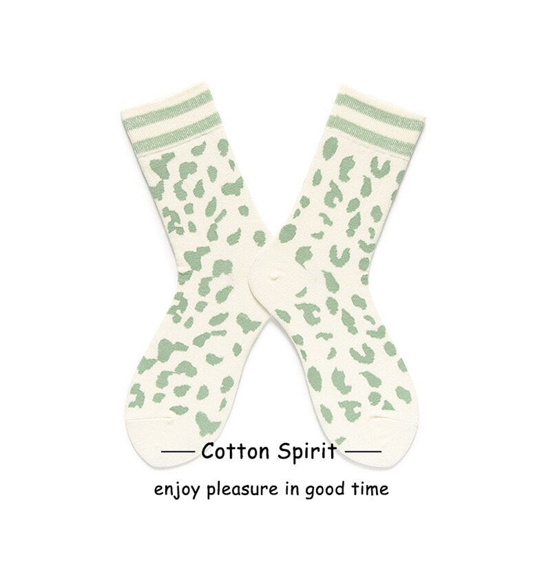 Miss June’s, Women’s cotton Socks, Leopard-print,Cool socks, Cute socks, Cotton socks,patterned socks