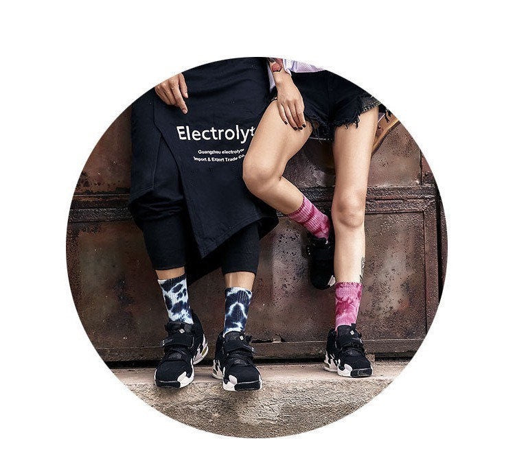 Miss June’s | Dye socks｜Creative | Colorful | Cool | Patterned | Designed | Unisex | Gift Idea | Casual | Stylish | Comfortable|Women| Men