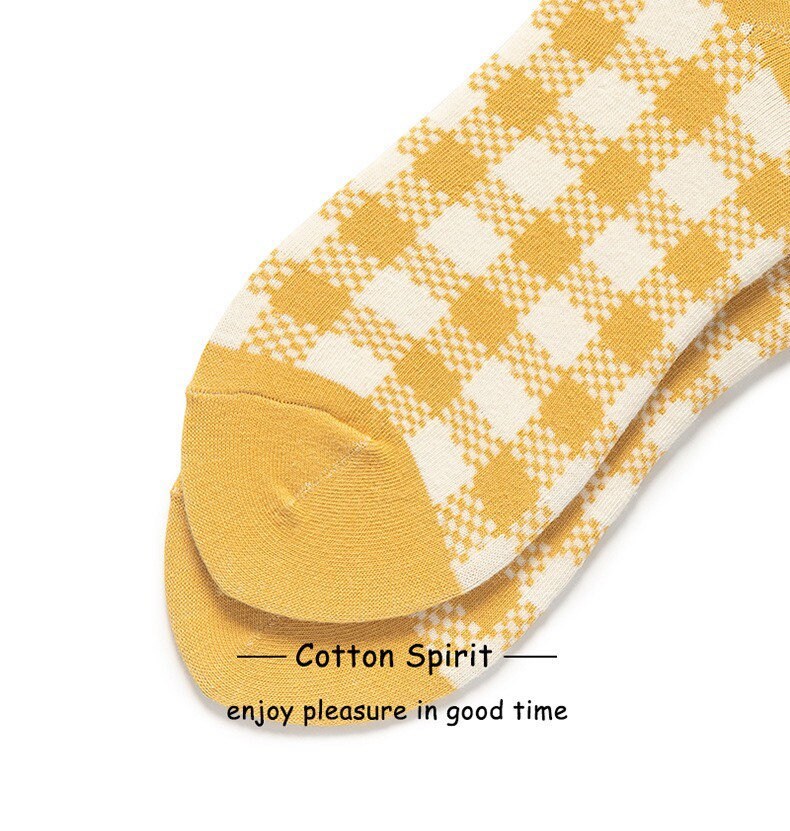 Miss June’s, Cute socks,colorful socks,cool socks,patterned socks,check patterned socks, women’s cotton socks,Casual socks