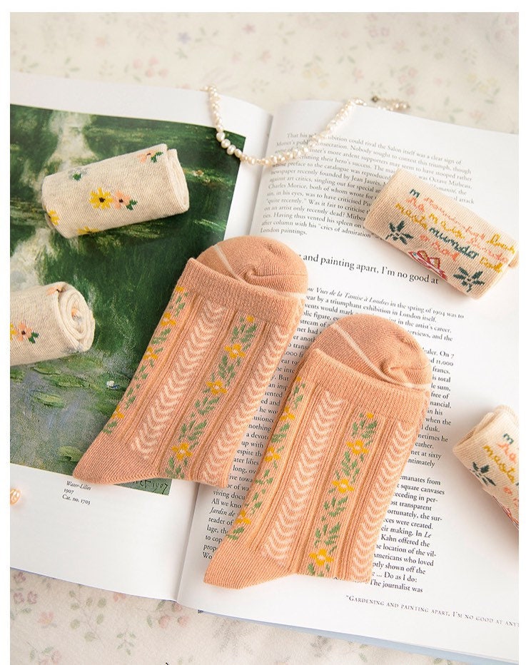 Miss June’s | Set of 3 pairs cotton socks; Cute | Black | Cool | Patterned | Designed | Women | Gift Idea | Casual | Comfortable