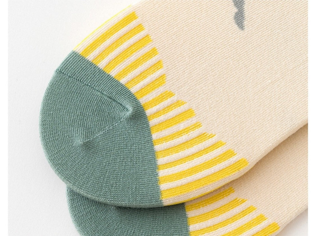 Miss June’s | Set of 3 pair of cotton socks | Cute | Colorful | Cool | Patterned | Designed | Women | Gift Idea | Casual | Comfortable