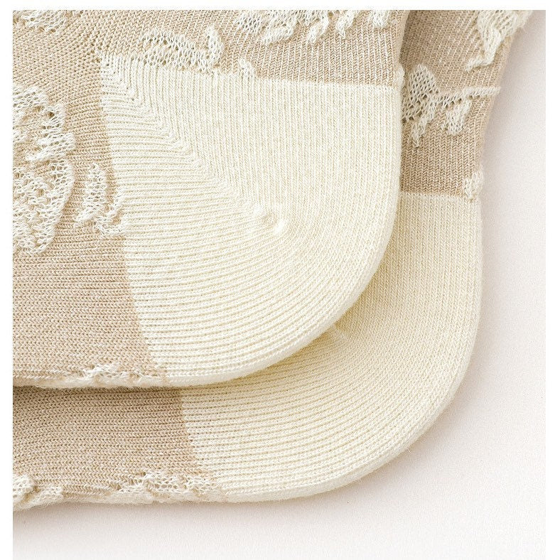 Miss June’s | Set of 3 pairs of cotton socks｜Cute | elegant | Daily | Patterned | Designed | Women | Gift Idea | Casual | Comfortable