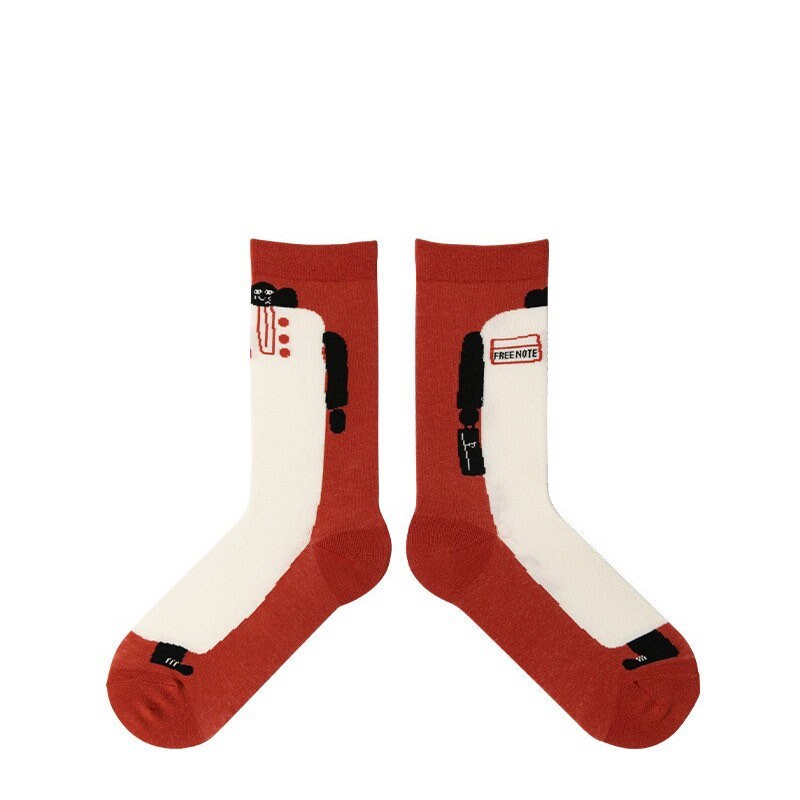 Miss June’s| 1 pair socks｜Creative | Colorful | Cool | Patterned | Designed | Unisex | Gift Idea | Art | Stylish | Comfortable｜Funny｜