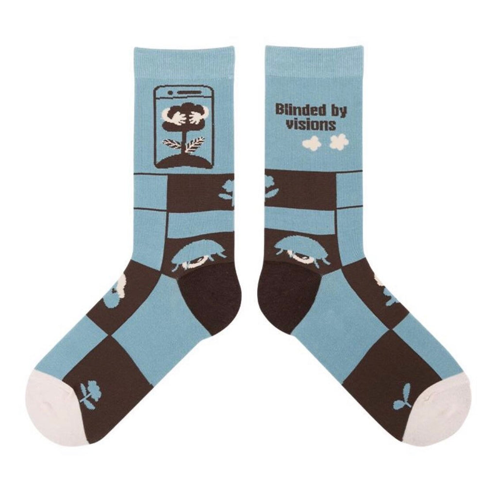 Miss June’s| 1 pair cotton socks｜Creative | Colorful | Cool | Patterned | Designed | Unisex | Gift Idea | Casual | Art | Comfortable｜Funny｜