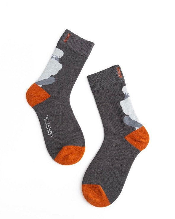 Miss June’s | Set 3 pairs cotton socks｜Creative | Colorful | Cool | Patterned | Designed | Unisex | Gift Idea | Art | Comfortable | Men