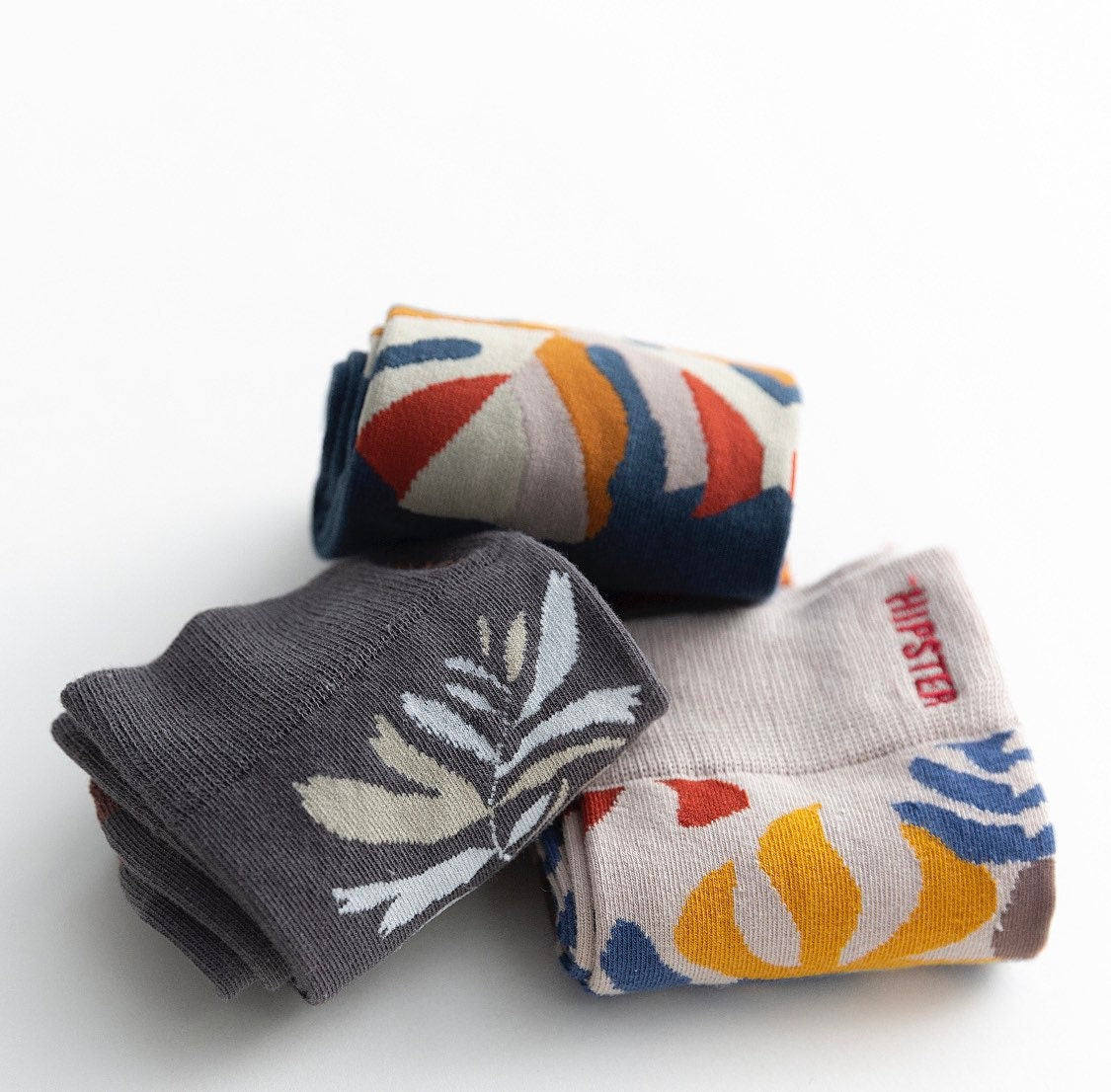 Miss June’s | Set 3 pairs cotton socks｜Creative | Colorful | Cool | Patterned | Designed | Unisex | Gift Idea | Art | Comfortable｜Men|