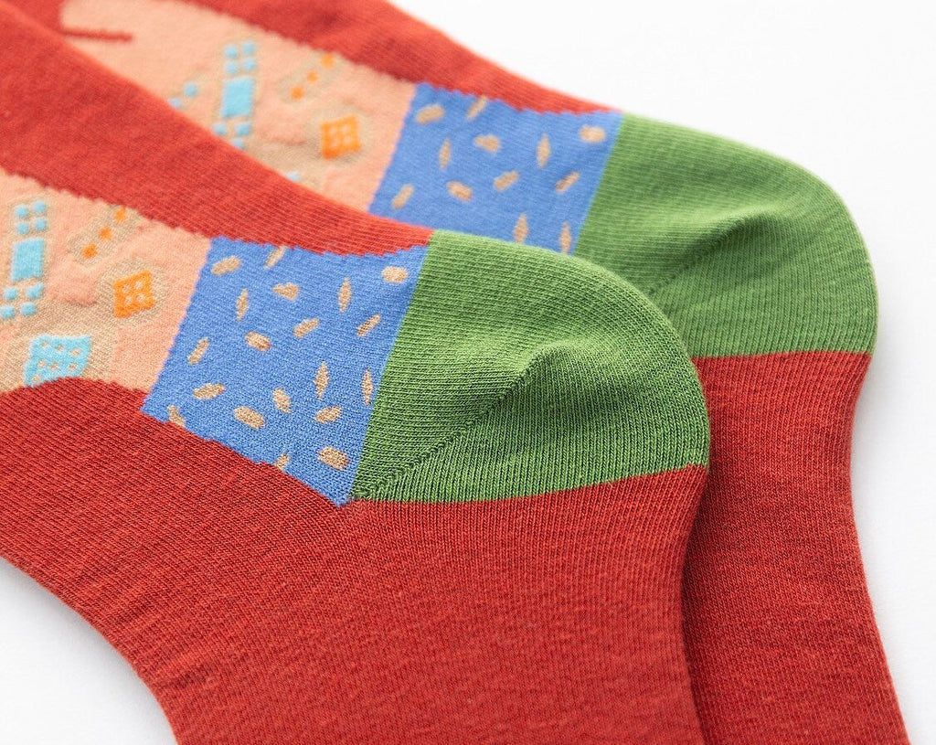 Miss June’s | Set 3 pairs cotton socks｜Creative | Colorful | Cool | Patterned | Designed | Unisex | Gift Idea | Art | Comfort | Women