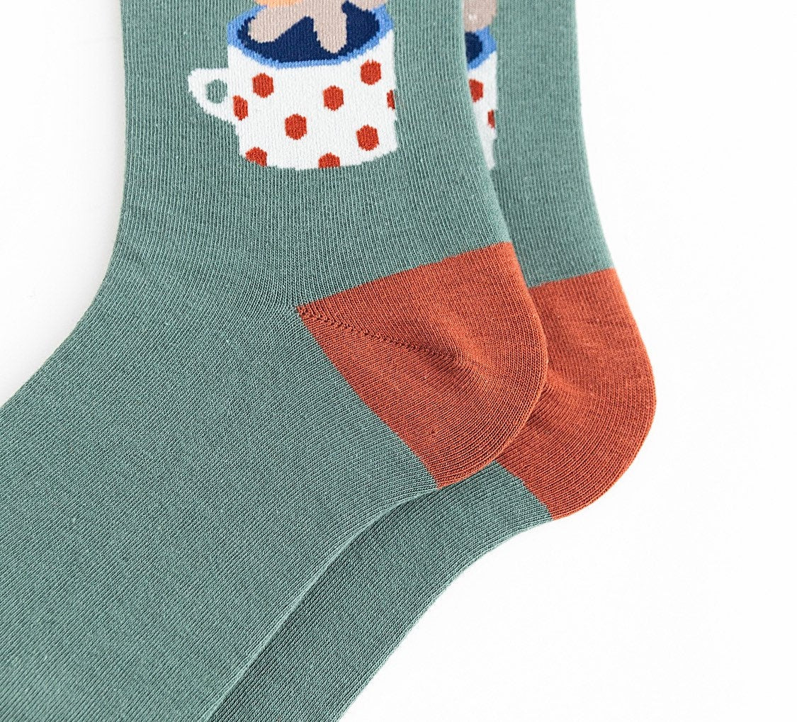 Miss June’s | Set 3 pairs cotton socks｜Creative | Colorful | Cool | Patterned | Designed | Unisex | Gift Idea | Art | Comfort | Women|
