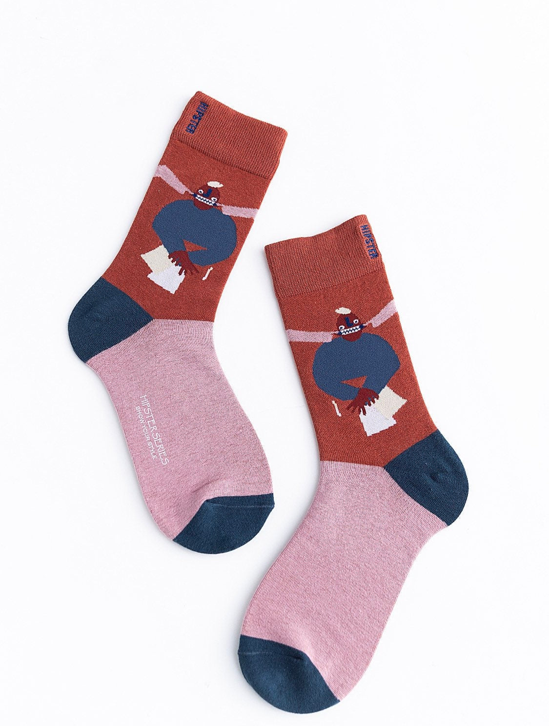 Miss June’s | Set 3 pairs cotton socks｜Creative | Colorful | Cool | Patterned | Designed | Unisex | Gift Idea | Art | Comfortable | Men