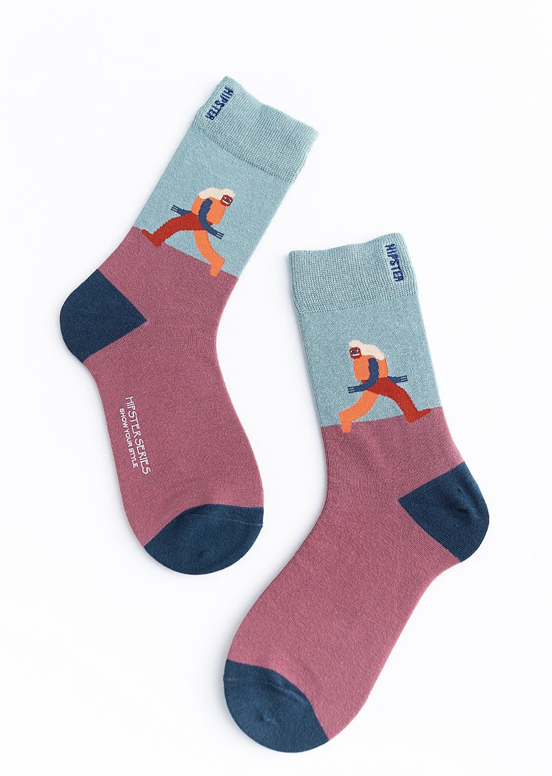 Miss June’s | Set 3 pairs cotton socks｜Creative | Colorful | Cool | Patterned | Designed | Unisex | Gift Idea | Art | Comfortable | Men