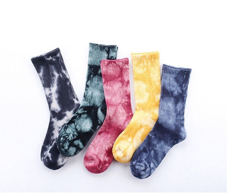 Miss June’s | Dye socks｜Creative | Colorful | Cool | Patterned | Designed | Unisex | Gift Idea | Casual | Stylish | Comfortable|Women| Men