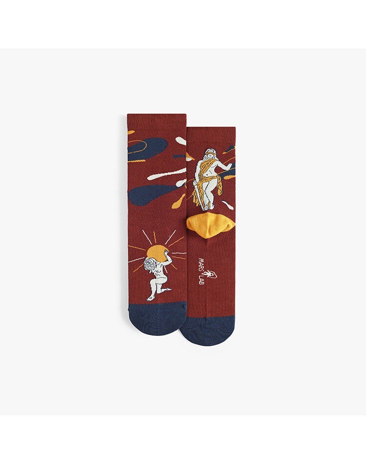 Miss June’s｜1 Pair cotton designer socks| Creative| Colorful | Cool | Patterned | Geometric socks| Unisex socks | Casual |Art
