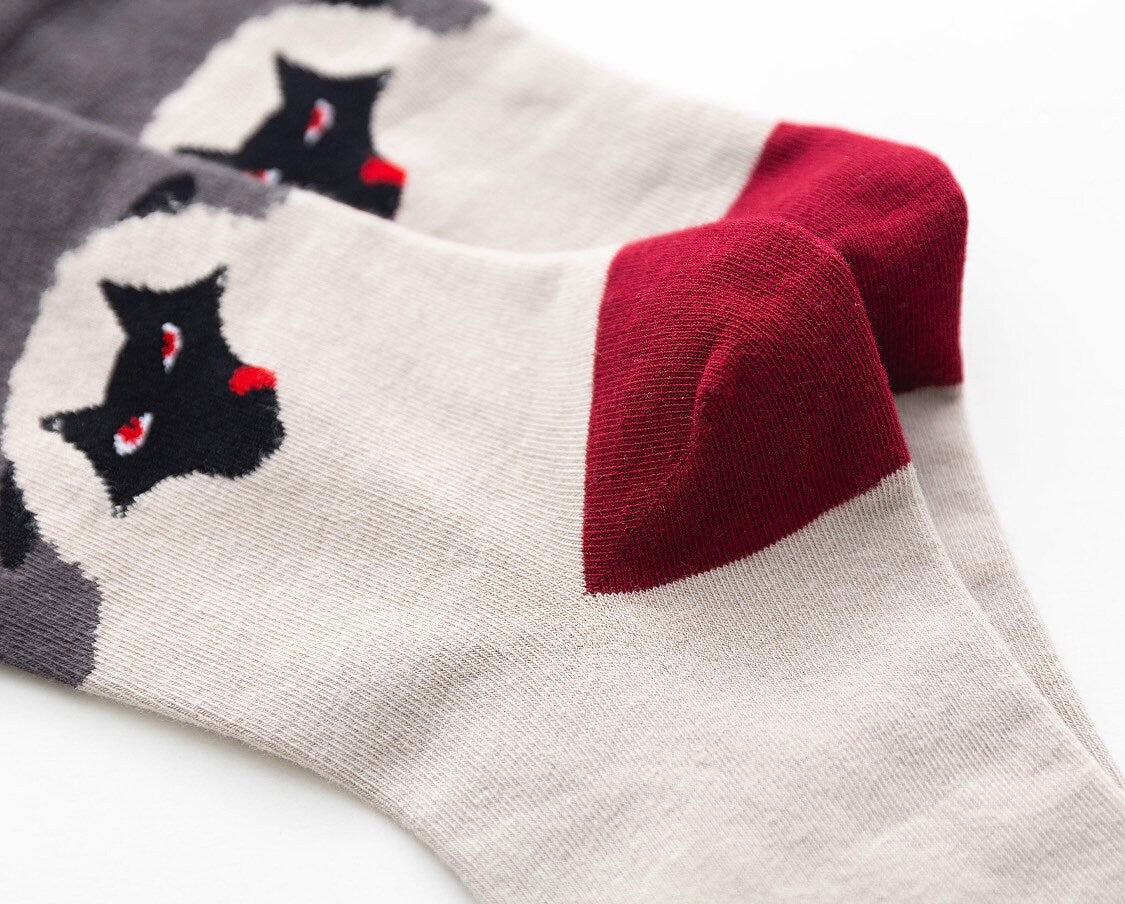 Miss June’s | Set 3 pairs cotton socks｜Creative | Colorful | Cool | Patterned | Designed | Unisex | Gift Idea | Art | Comfortable| Men