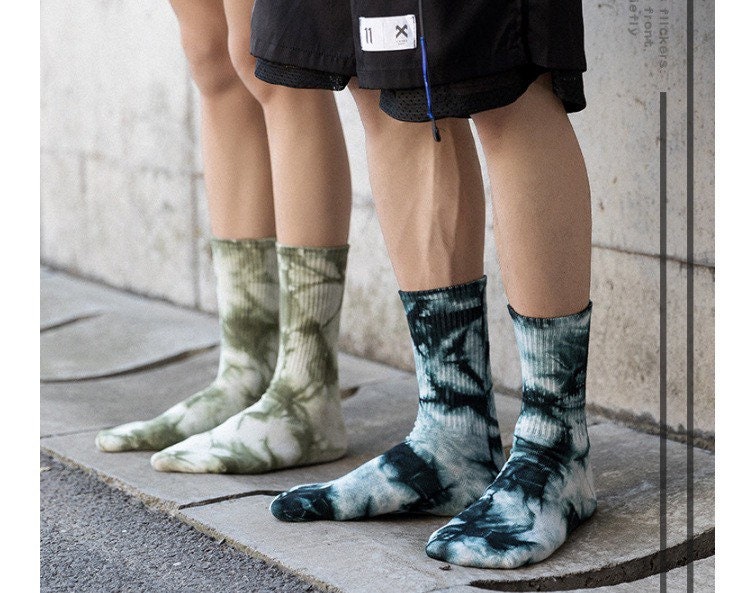 Miss June’s | Dye socks｜Creative | Colorful | Cool | Patterned | Designed | Unisex | Gift Idea | Casual | Stylish | Comfortable|Women| Men
