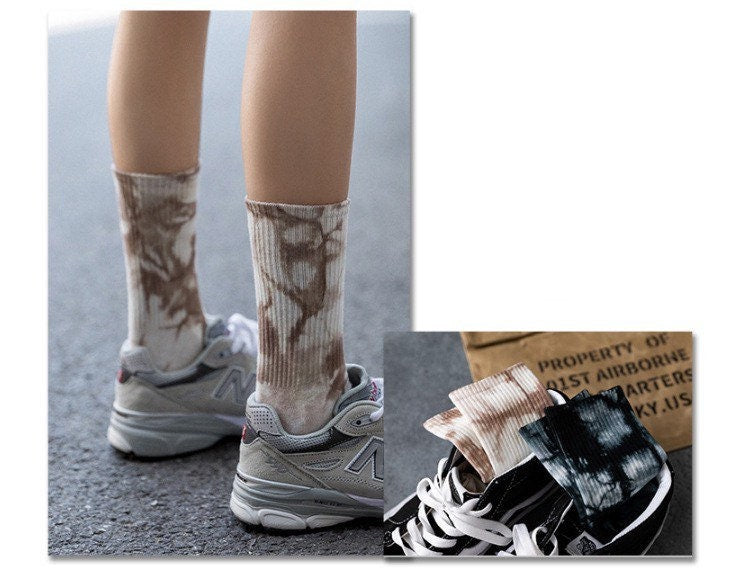 Miss June’s | Dye socks｜Creative | Colorful | Cool | Patterned | Designed | Unisex | Gift Idea | Casual | Stylish | Comfortable|Women| Men