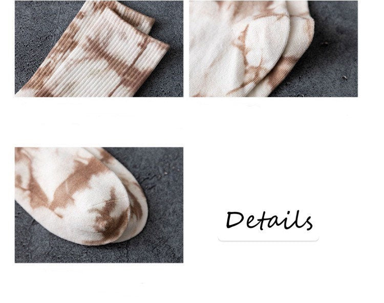Miss June’s | Dye socks｜Creative | Colorful | Cool | Patterned | Designed | Unisex | Gift Idea | Casual | Stylish | Comfortable|Women| Men