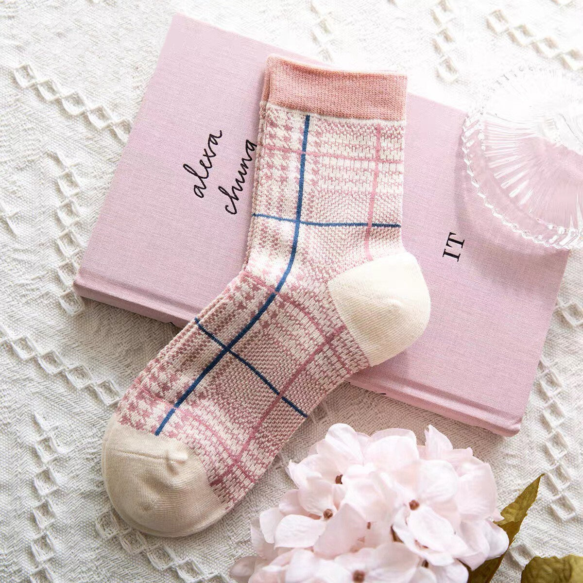 Miss June’s | Set of 3 pairs of cotton socks; Cute | Colorful | Cool | Patterned | Designed | Women | Gift Idea | Casual | Comfortable