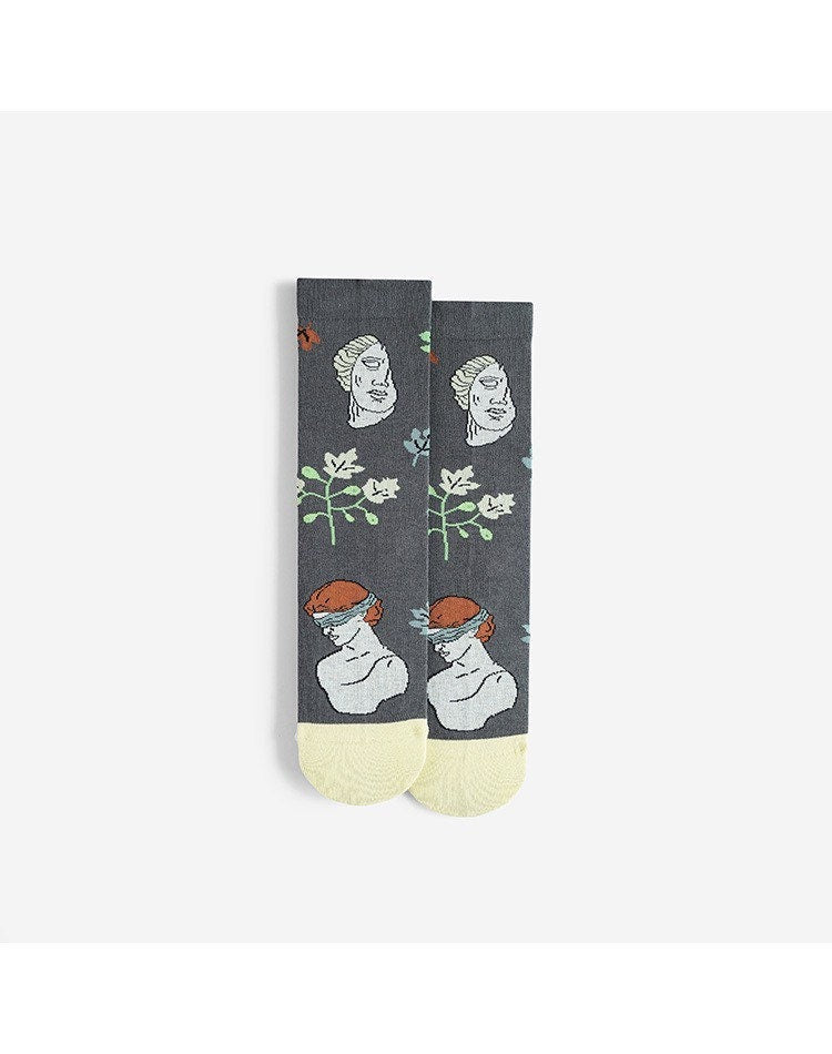 Miss June’s｜1 Pair designer cotton socks| Creative| Colorful | Cool | Patterned | Geometric socks| Unisex socks | Casual |Art socks