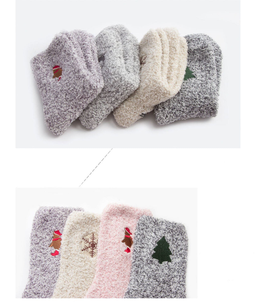 Miss June’s | Women’s | 1 pair | Floor socks | Christmas | Cute | Fuzzy | Home wear | Warm | Soft | Gift Idea | Cozy | Comfort| Winter|Cozy
