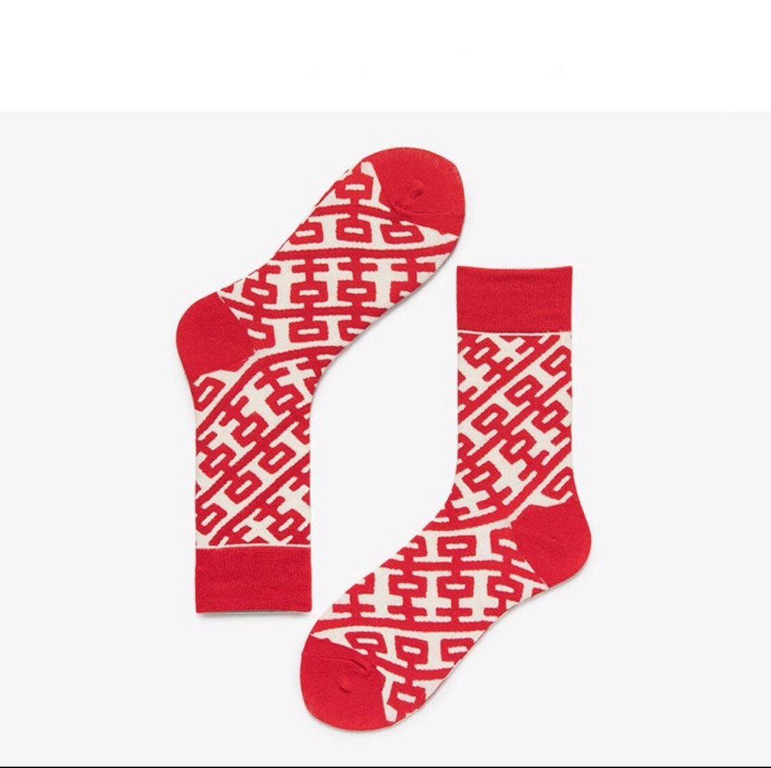 Miss June’s｜1 Pair designer cotton socks| Creative| Colorful | Cool | Patterned | Geometric socks| Unisex socks | Casual |